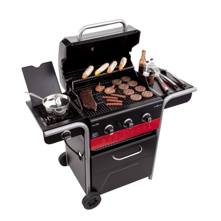 CharBroil Char Broil Gas2Coal 3 Burner Hybrid Combo Gas Charcoal